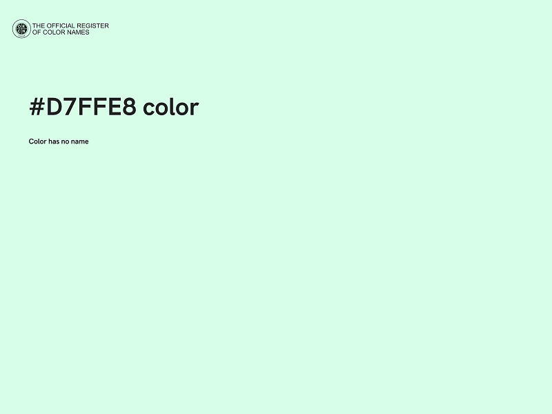 #D7FFE8 color image