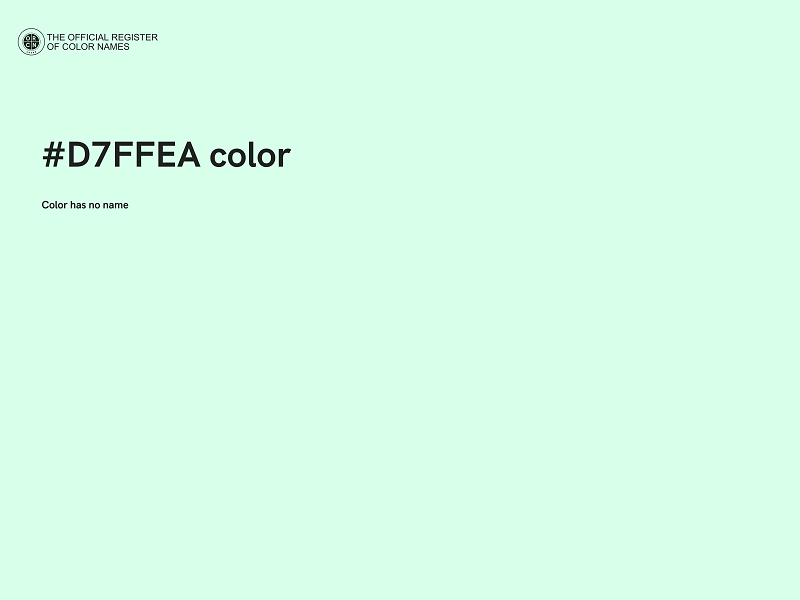 #D7FFEA color image