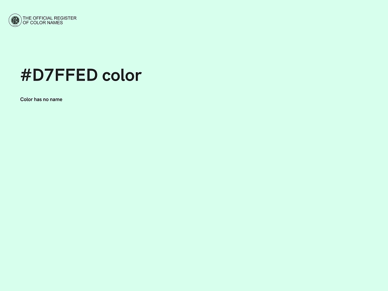 #D7FFED color image