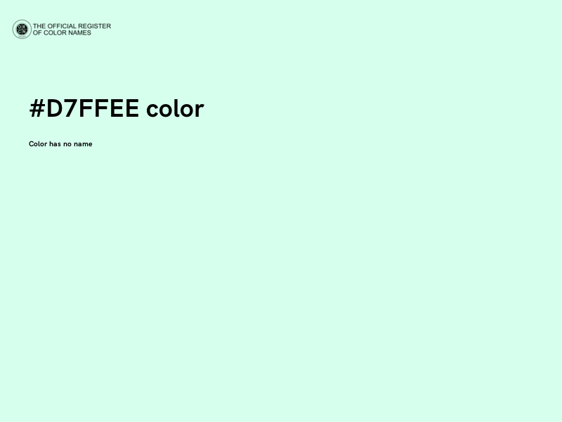 #D7FFEE color image