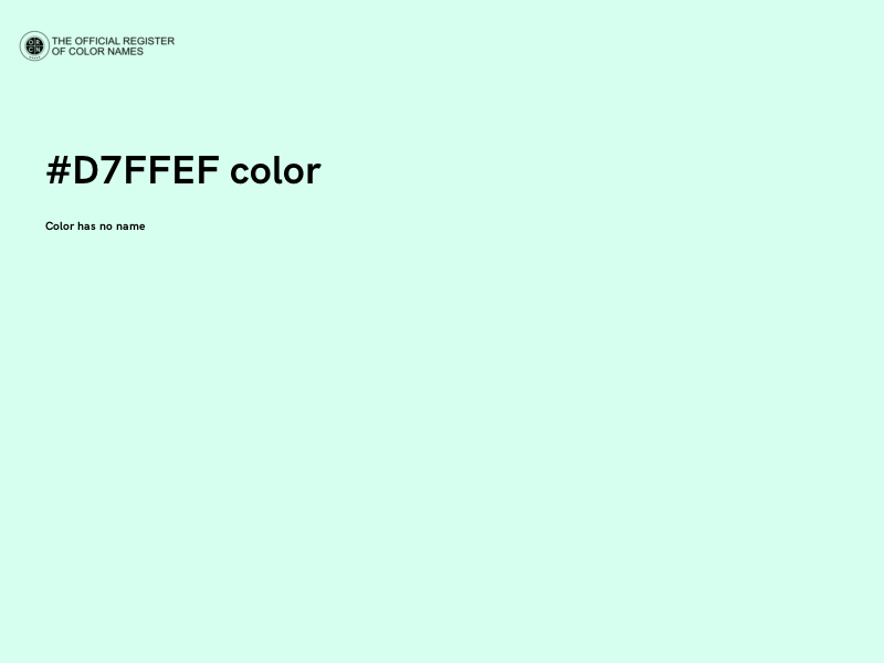 #D7FFEF color image