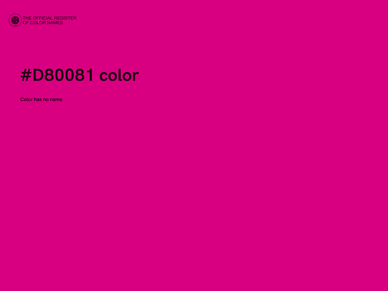 #D80081 color image