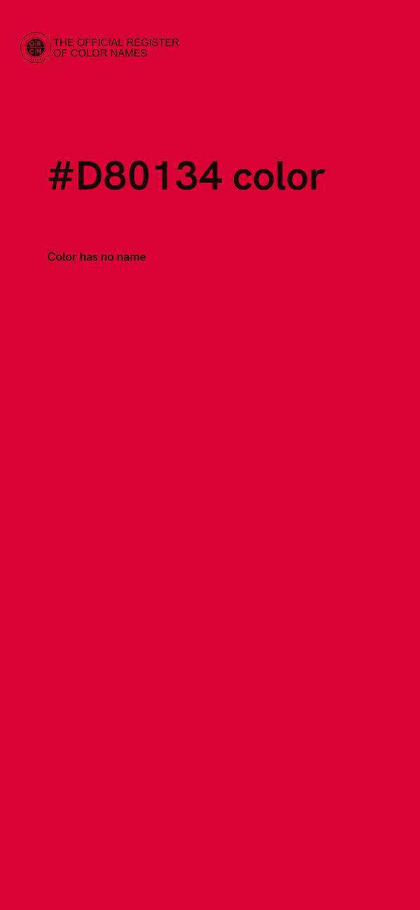 #D80134 color image