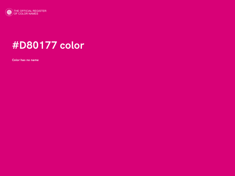#D80177 color image