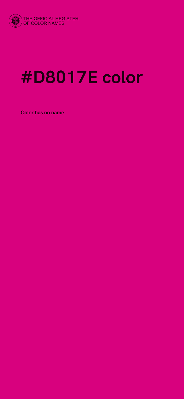 #D8017E color image