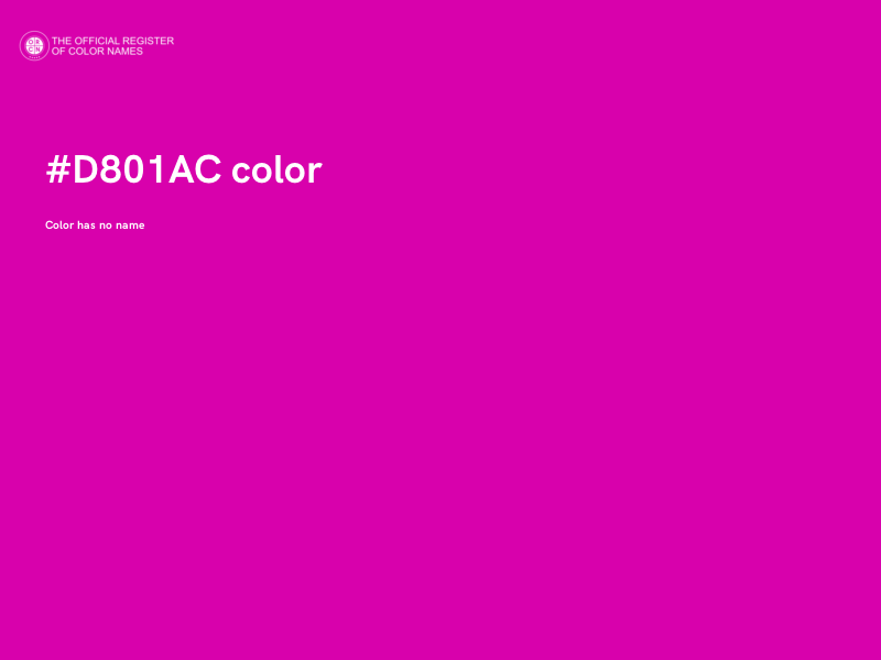 #D801AC color image