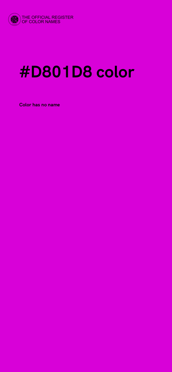 #D801D8 color image