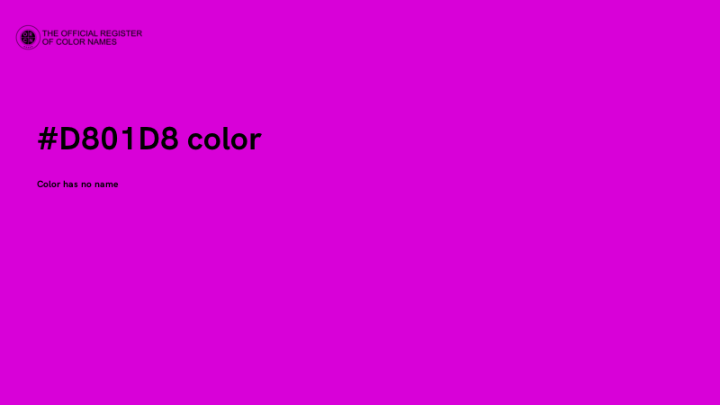 #D801D8 color image