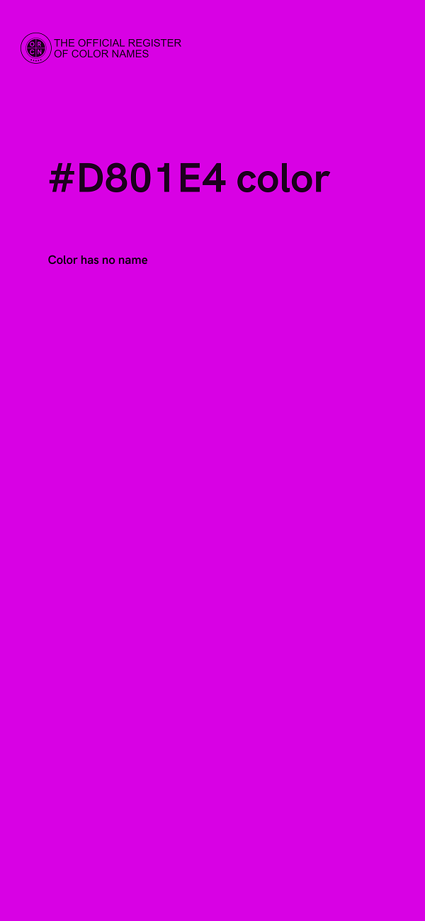 #D801E4 color image