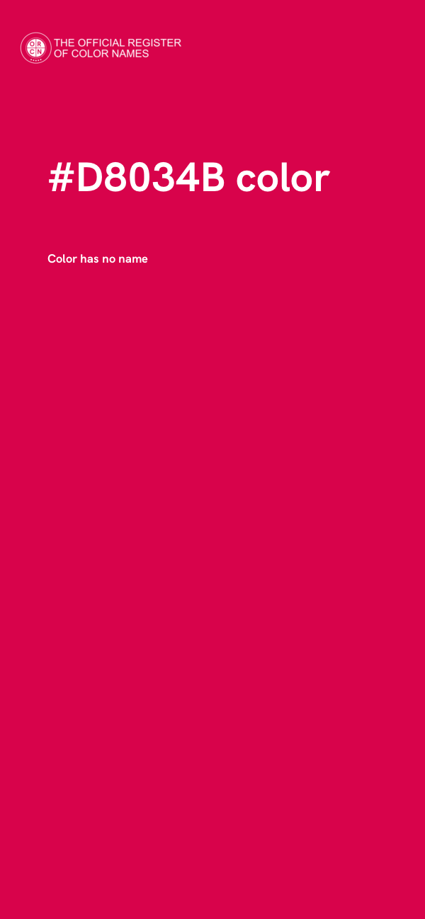 #D8034B color image