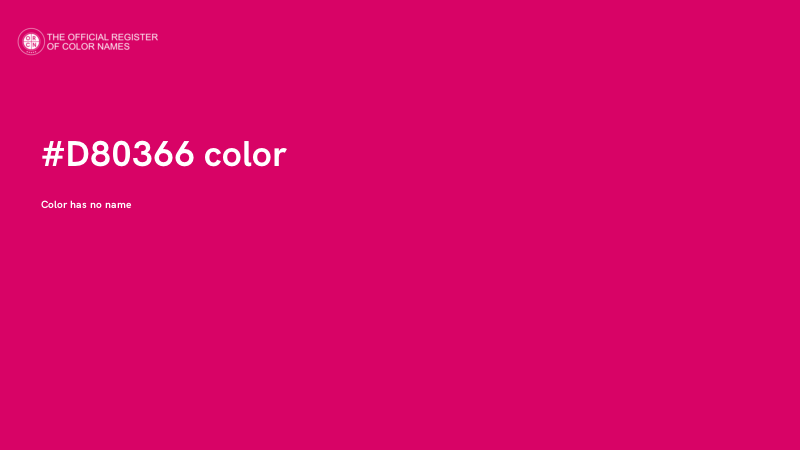 #D80366 color image