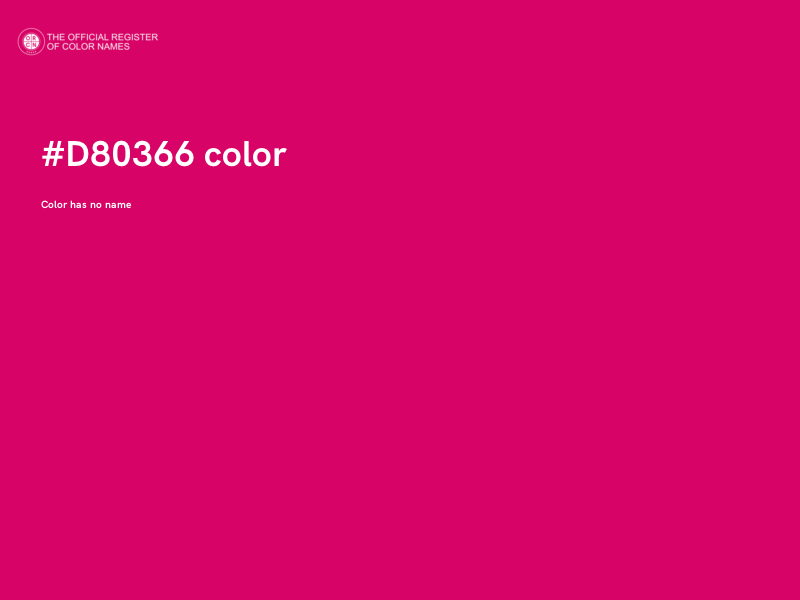 #D80366 color image