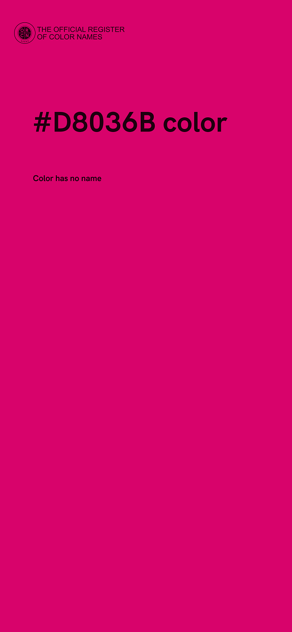 #D8036B color image
