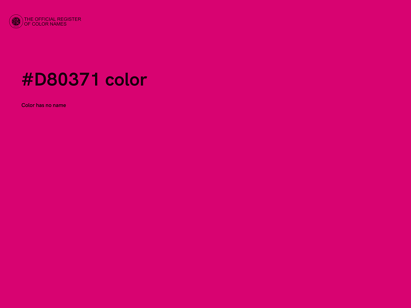 #D80371 color image