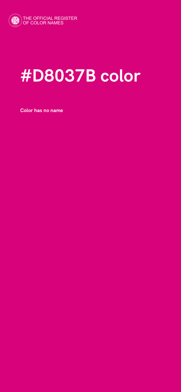 #D8037B color image
