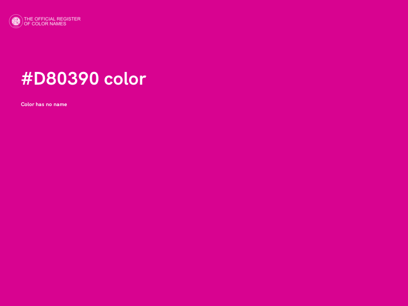 #D80390 color image