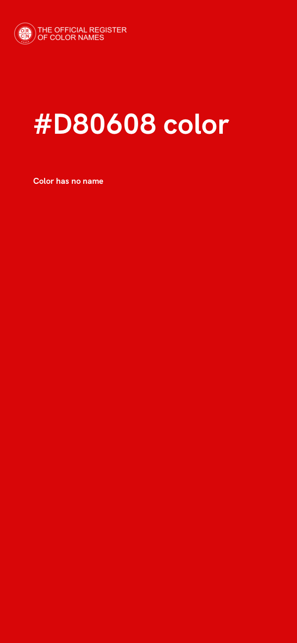 #D80608 color image