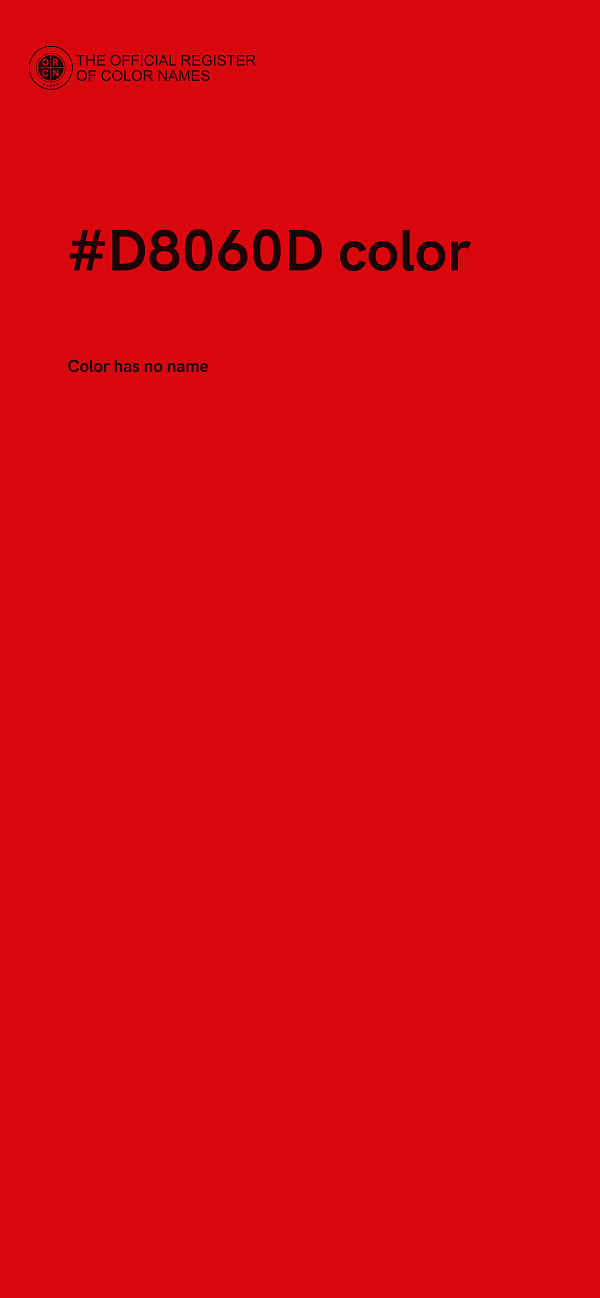 #D8060D color image