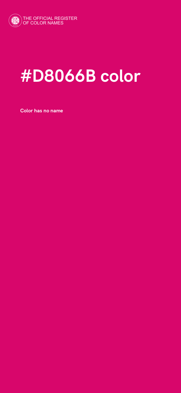 #D8066B color image