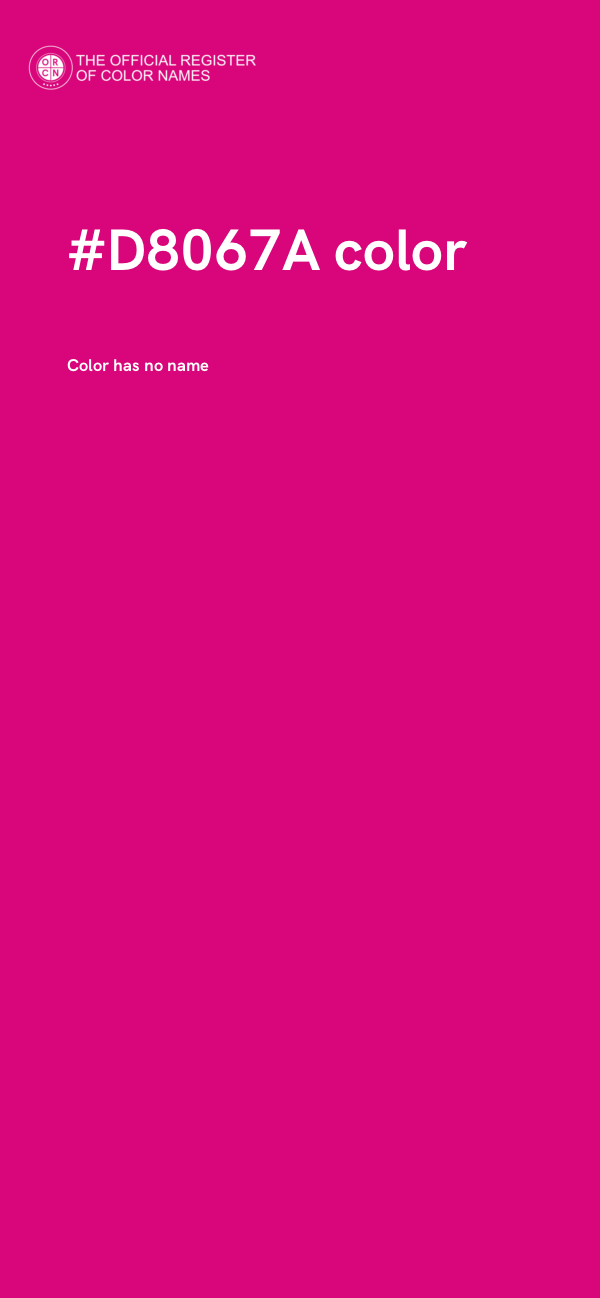 #D8067A color image