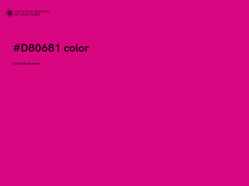 #D80681 color image