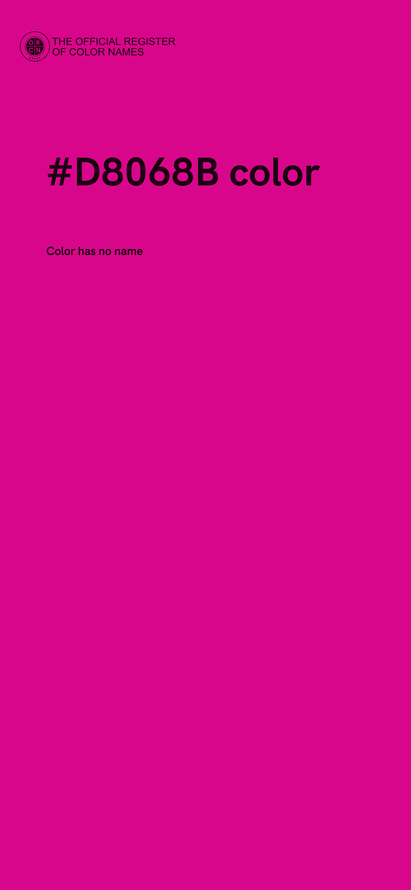 #D8068B color image