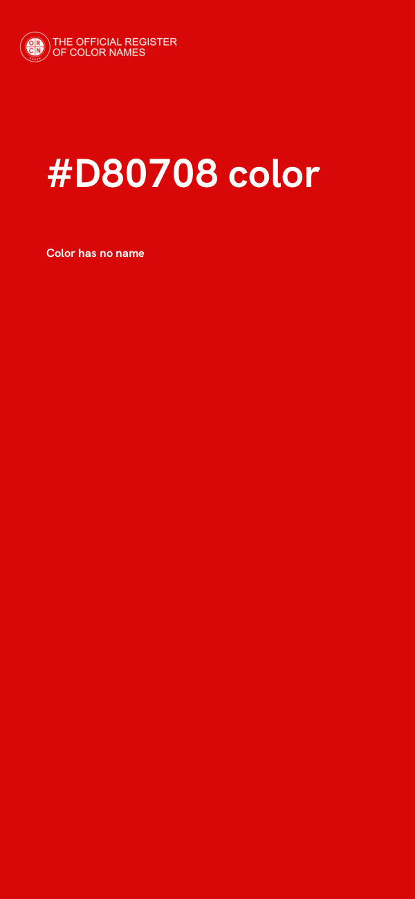 #D80708 color image