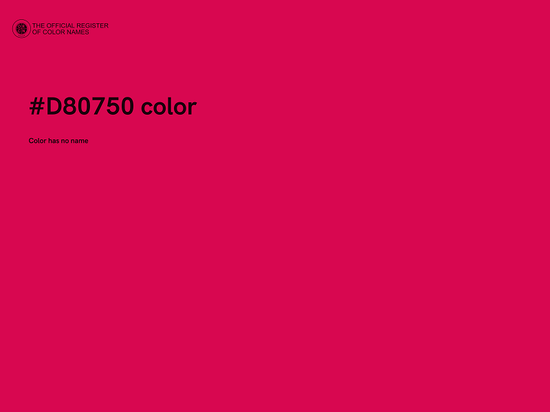 #D80750 color image