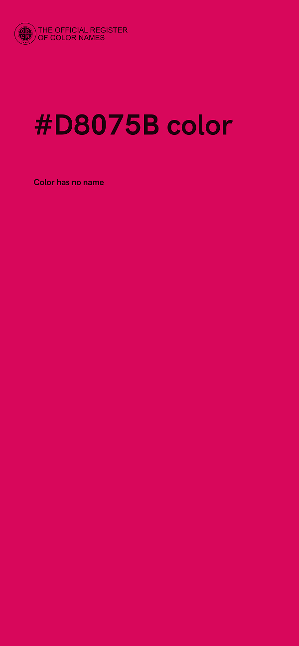 #D8075B color image