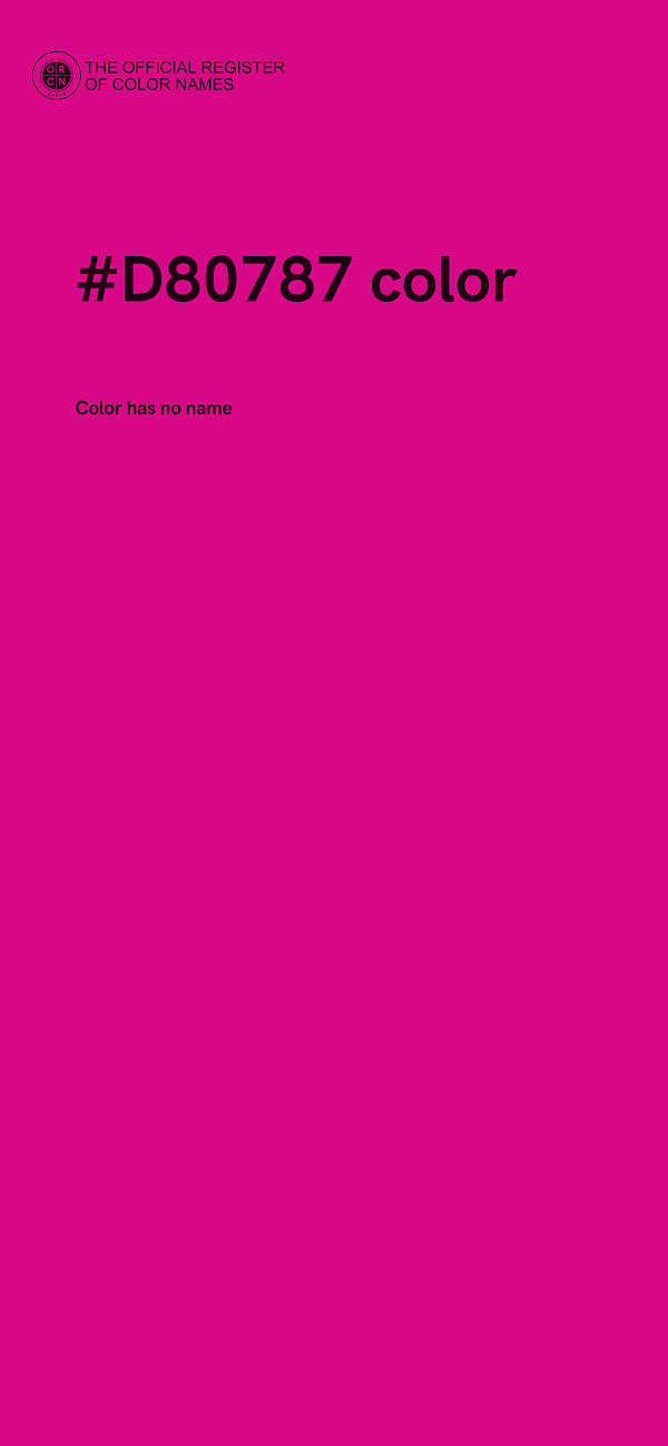 #D80787 color image