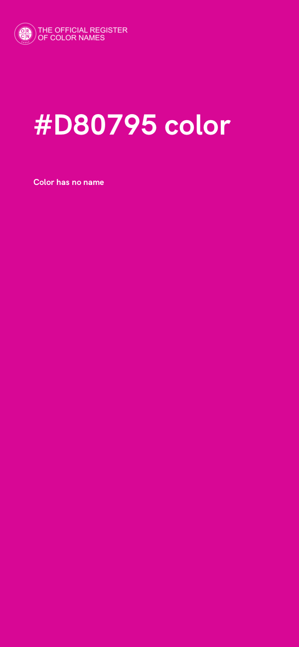 #D80795 color image