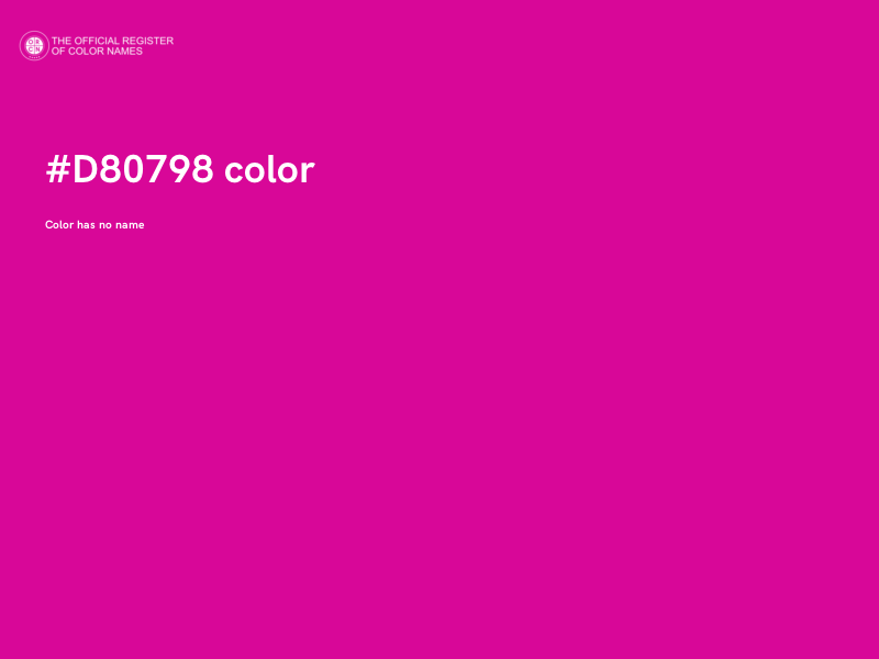 #D80798 color image