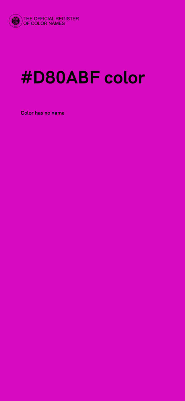 #D80ABF color image