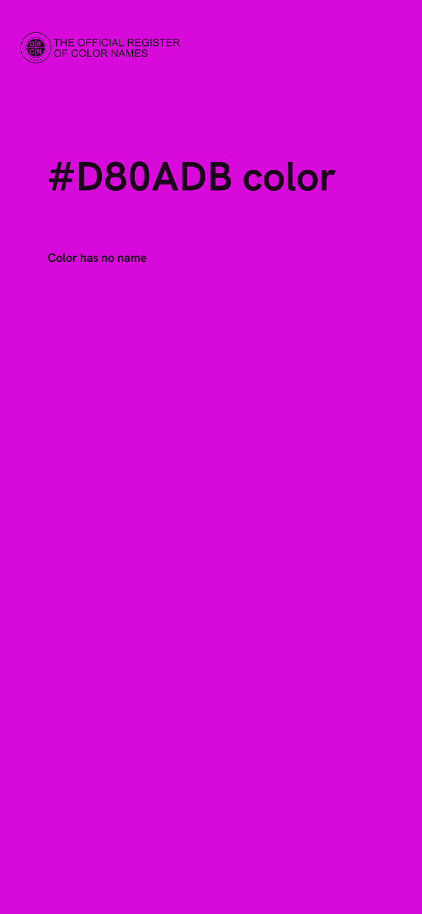 #D80ADB color image