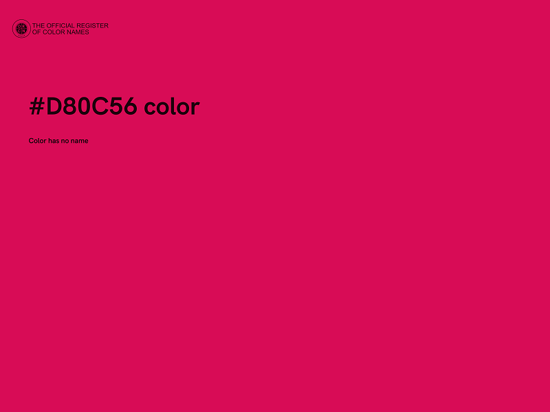 #D80C56 color image