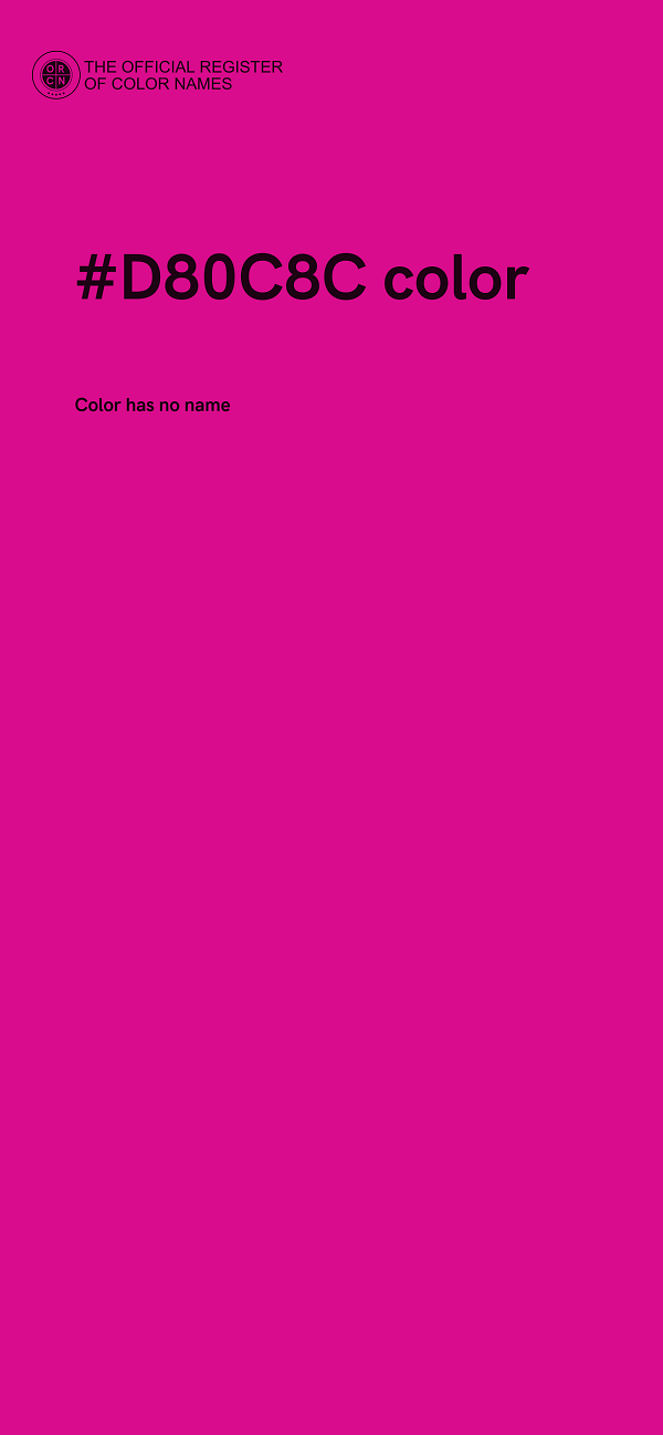 #D80C8C color image