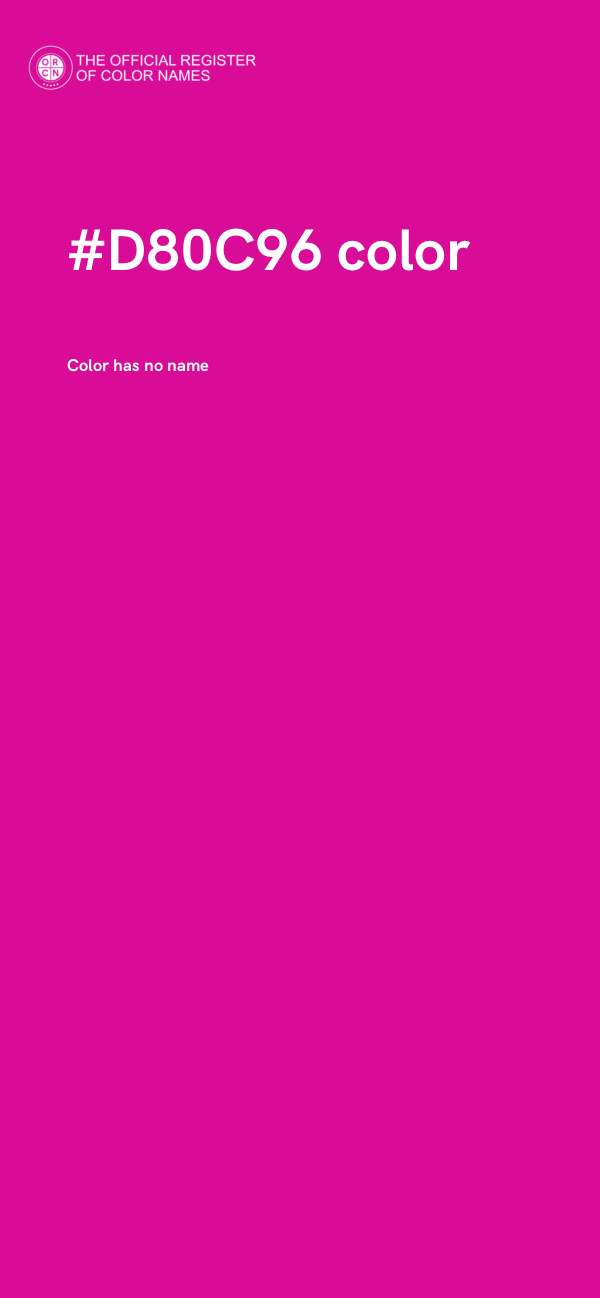 #D80C96 color image