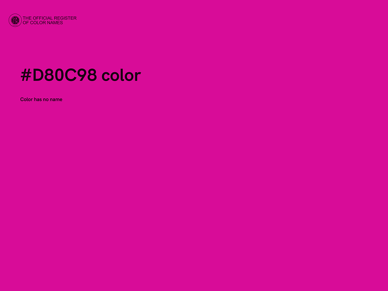 #D80C98 color image