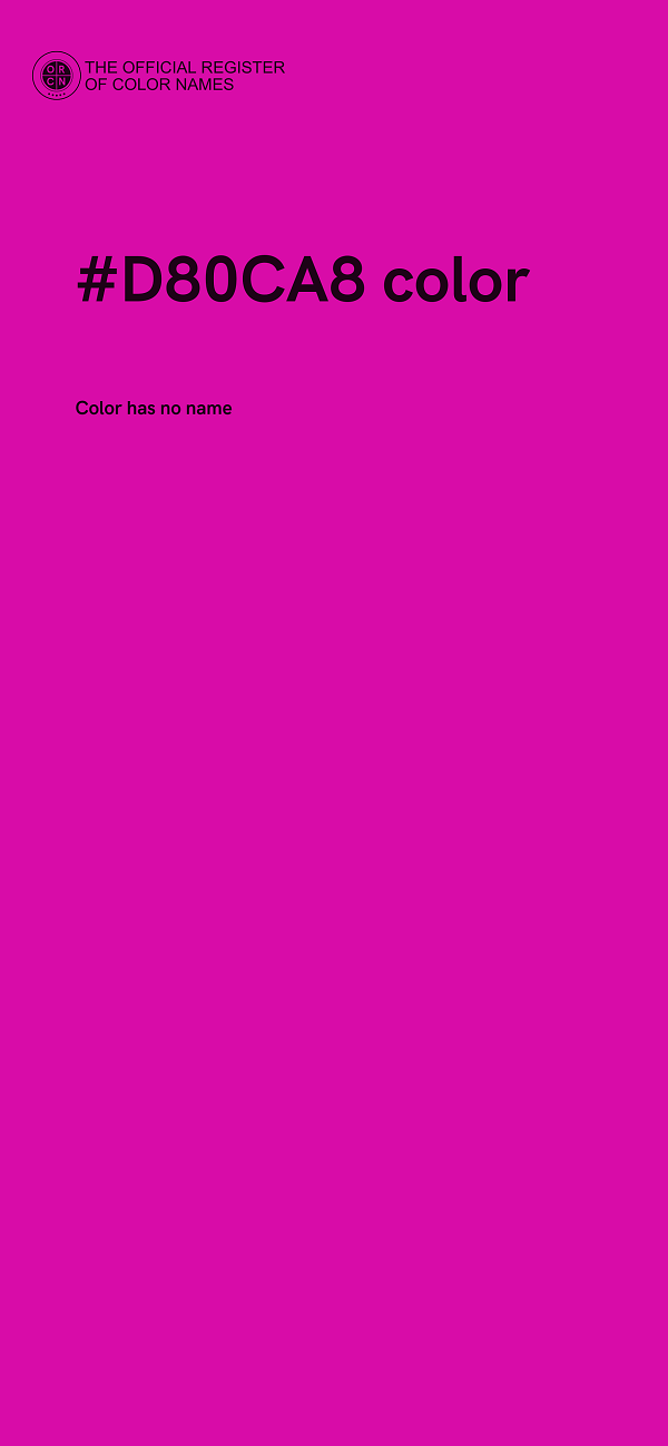 #D80CA8 color image