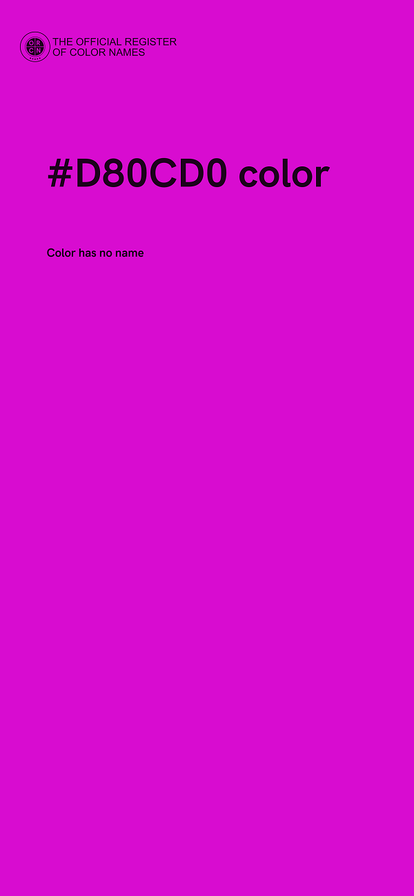#D80CD0 color image