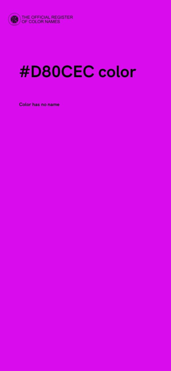 #D80CEC color image