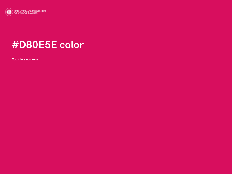 #D80E5E color image