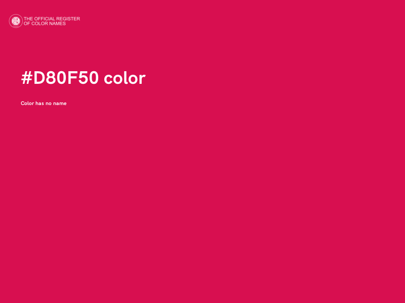 #D80F50 color image