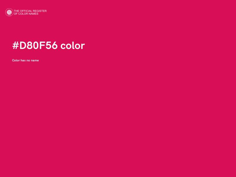 #D80F56 color image