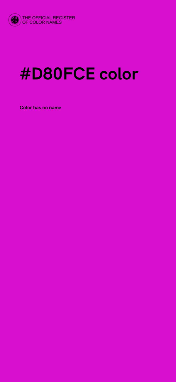 #D80FCE color image