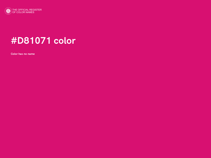 #D81071 color image