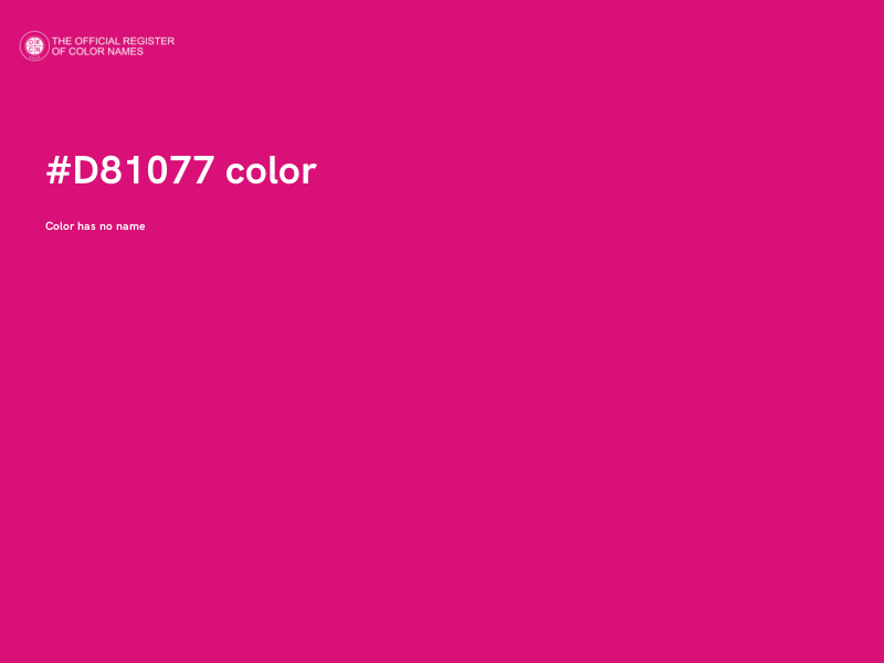 #D81077 color image