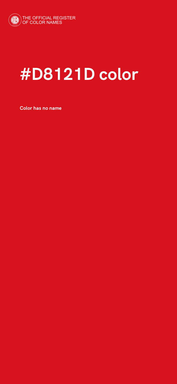 #D8121D color image