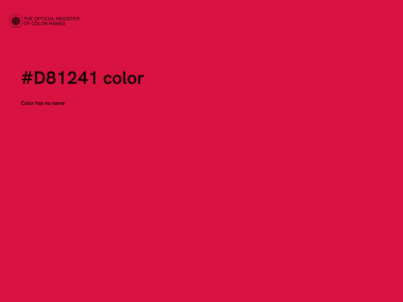 #D81241 color image