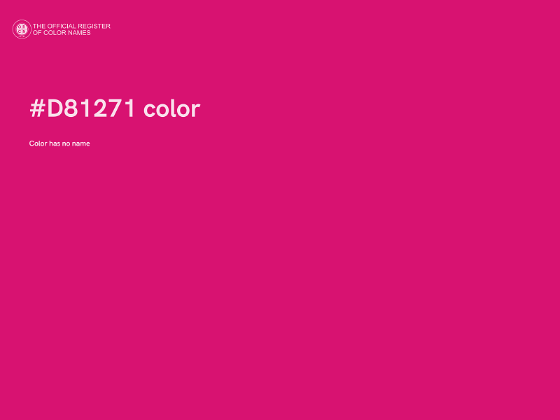 #D81271 color image
